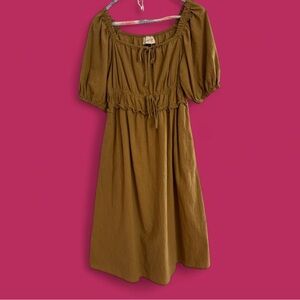 Universal Thread Mustard Midi Dress